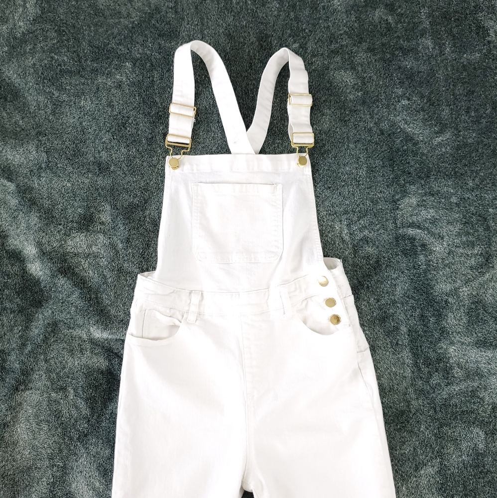 Revolve X Weworewhat Basic White Overalls - image 7